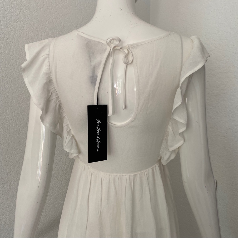 For love & lemons white ruffle dress - Picture 8 of 10
